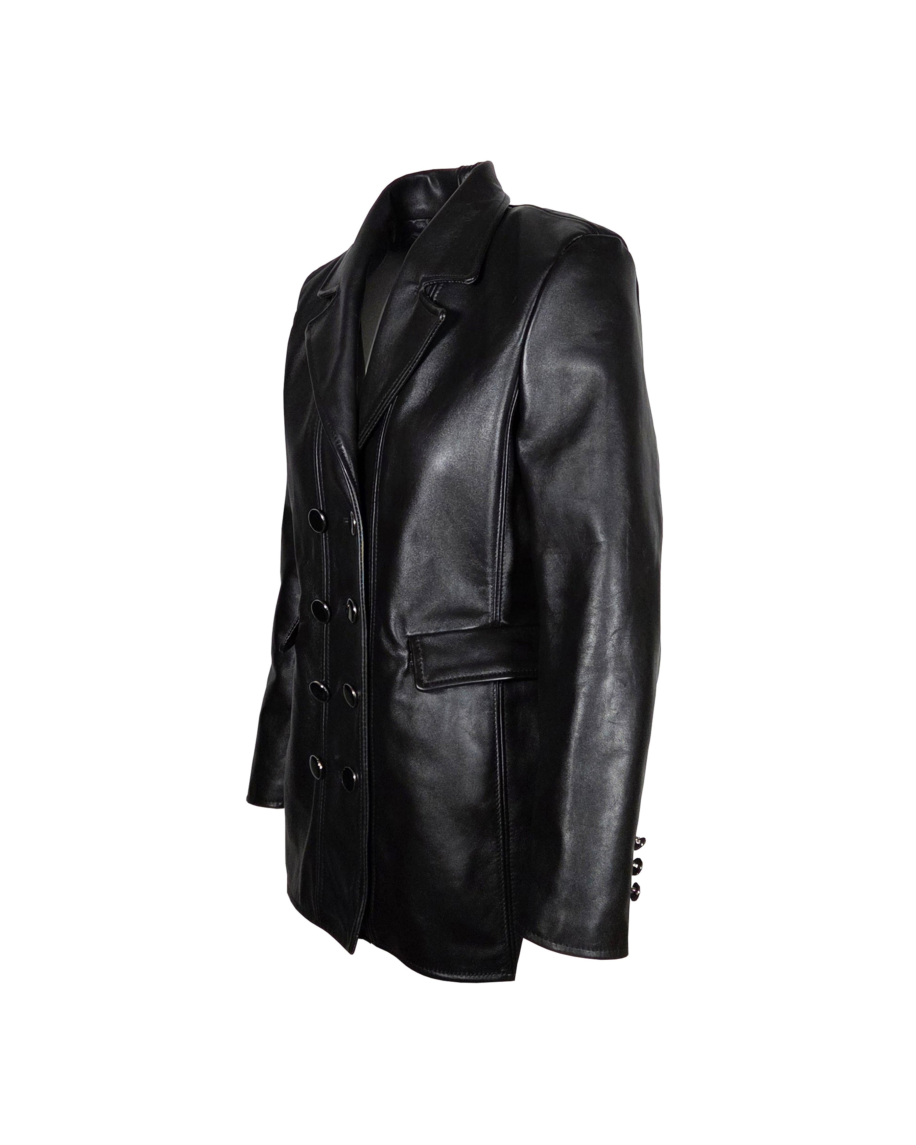 The "Sobel" Leather Suit Jacket/Mini