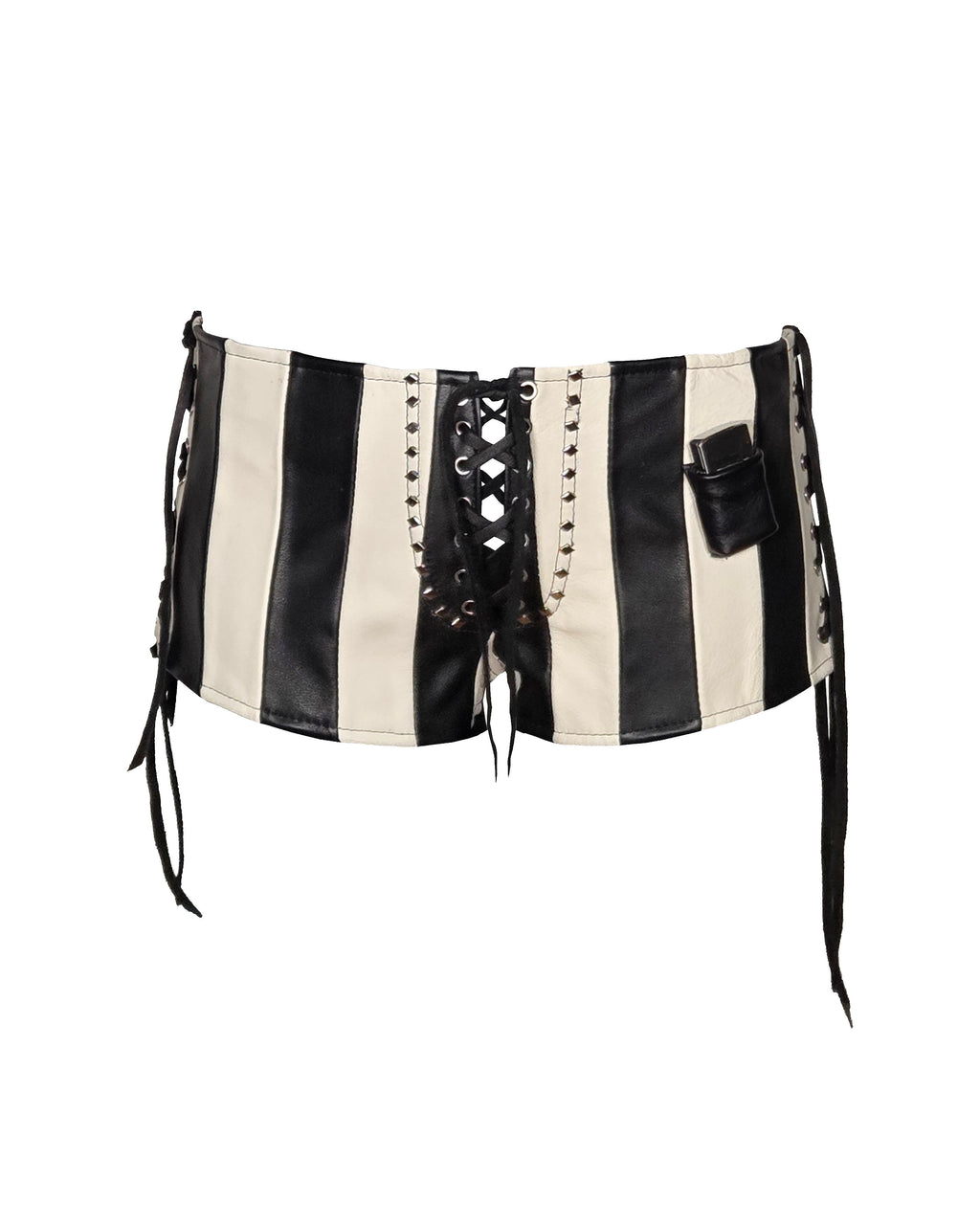 The "Syd" Striped Lace-up Lighter Shorts