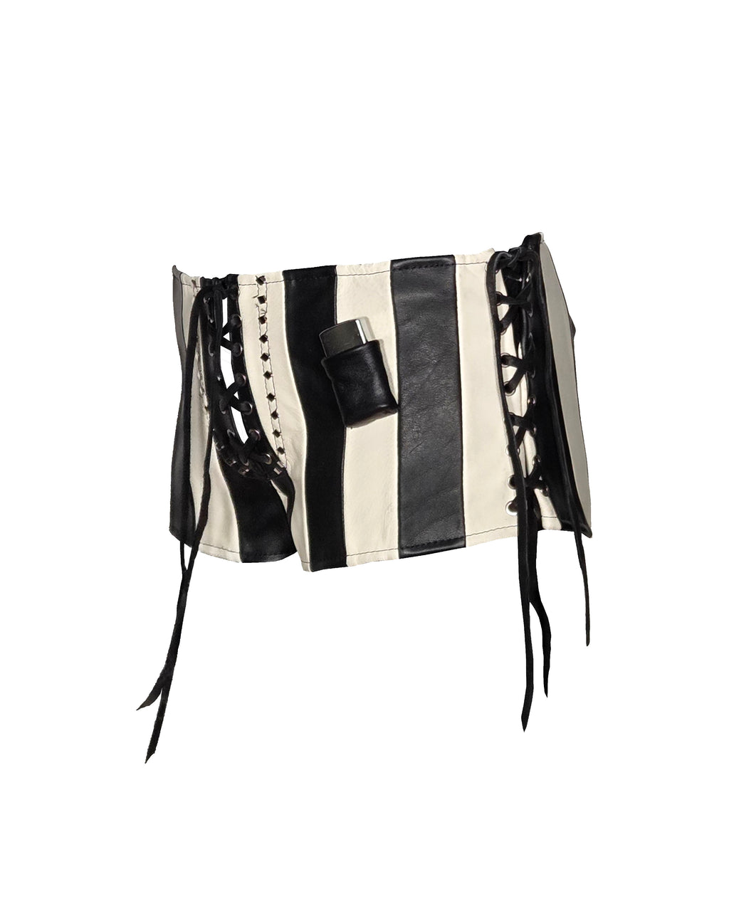 The "Syd" Striped Lace-up Lighter Shorts