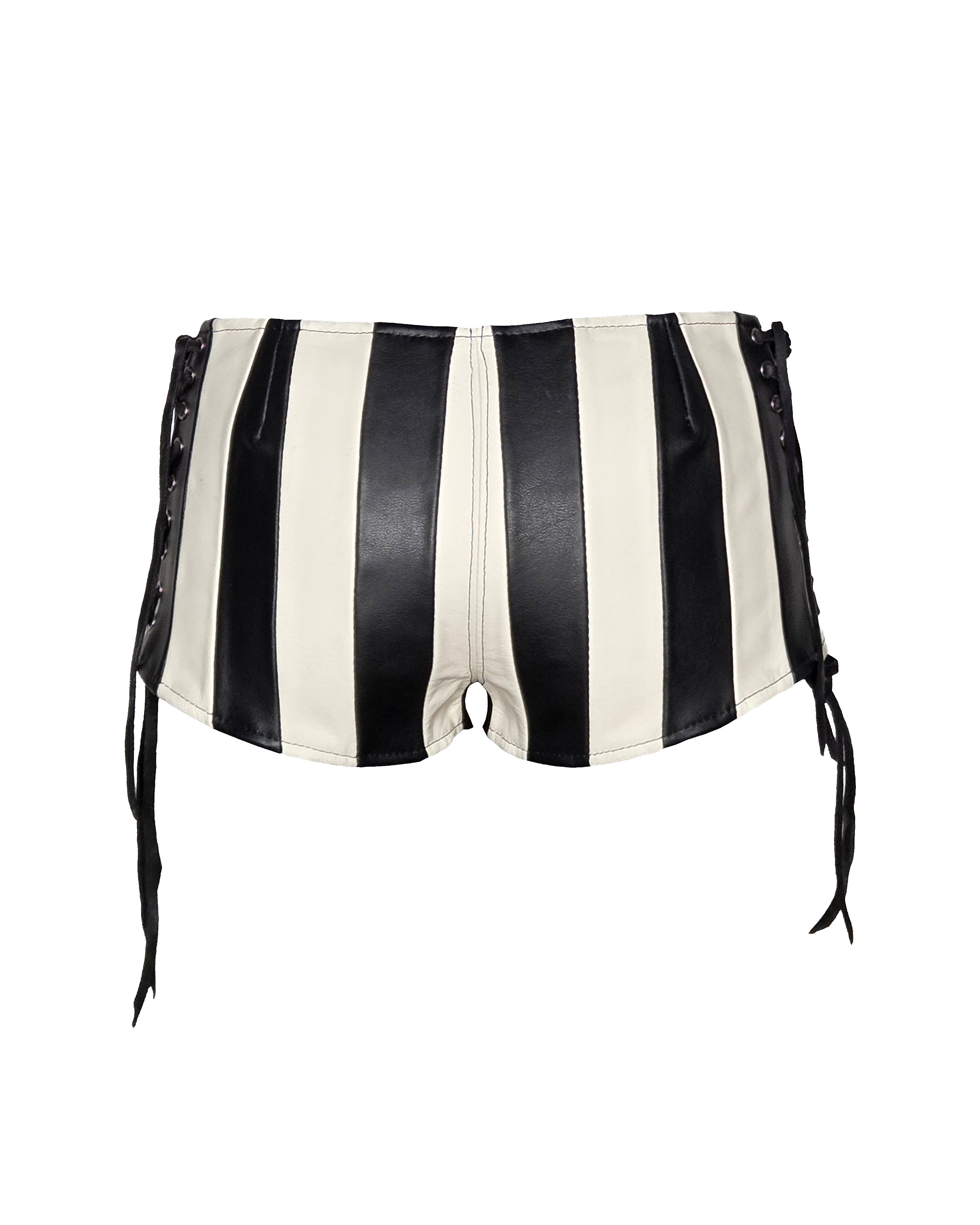 The "Syd" Striped Lace-up Lighter Shorts