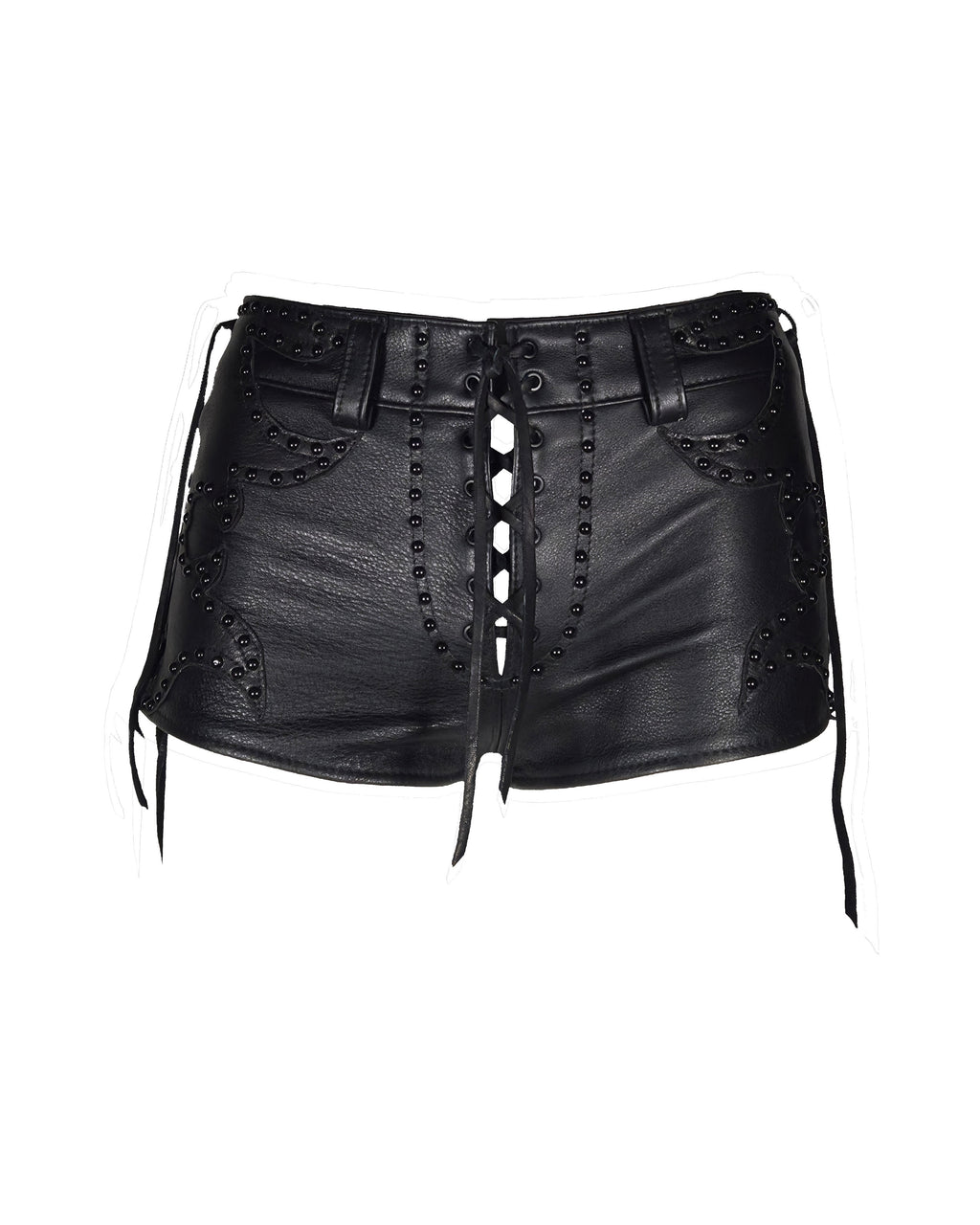 The "Salvadore" Lace-up Embellished Hot Pants