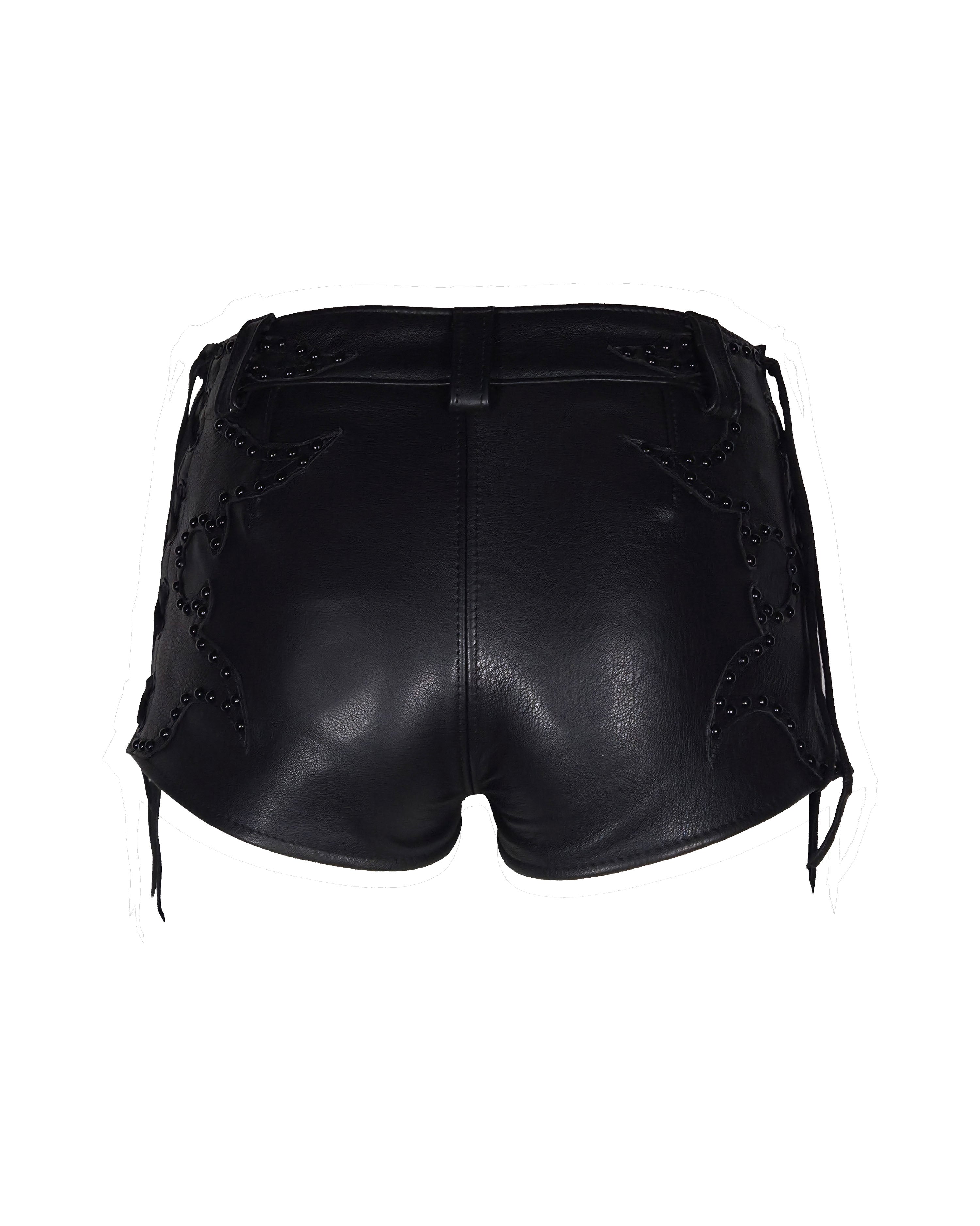 The "Salvadore" Lace-up Embellished Hot Pants