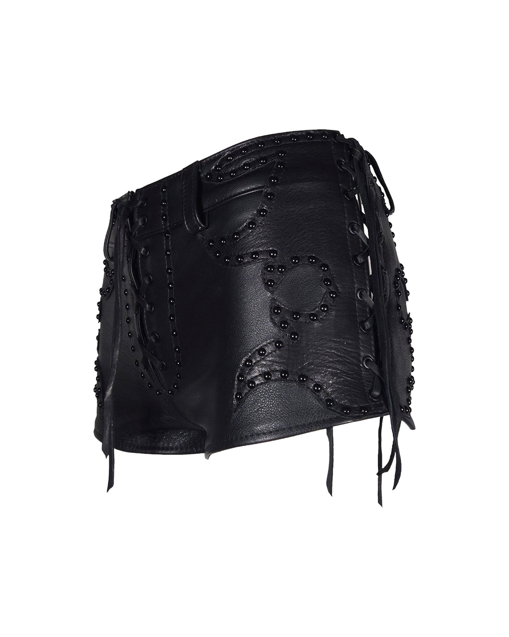 The "Salvadore" Lace-up Embellished Hot Pants
