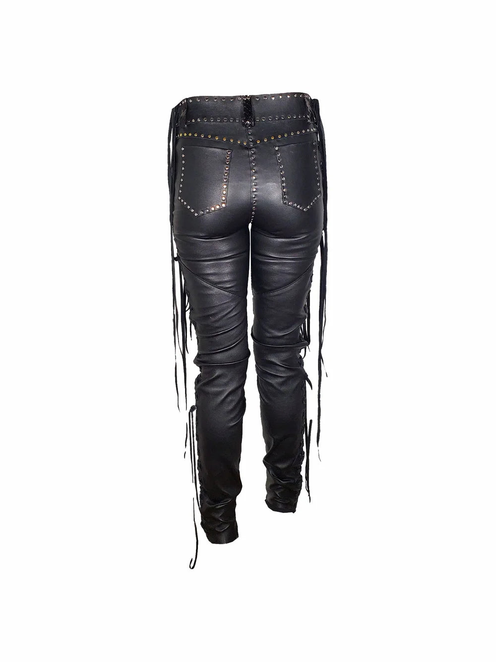 Black Snakeskin Pants