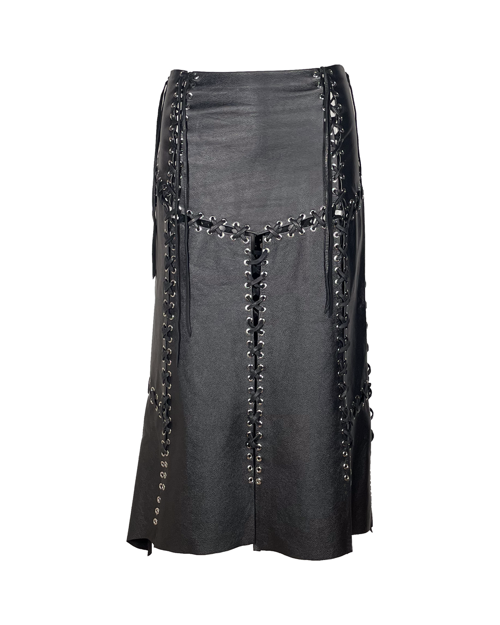 Lace-up Maxi Skirt