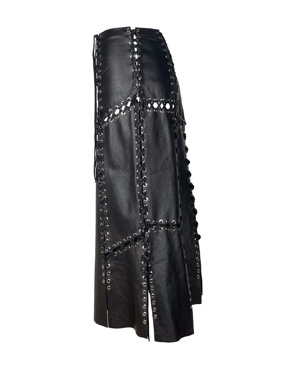 Lace-up Maxi Skirt