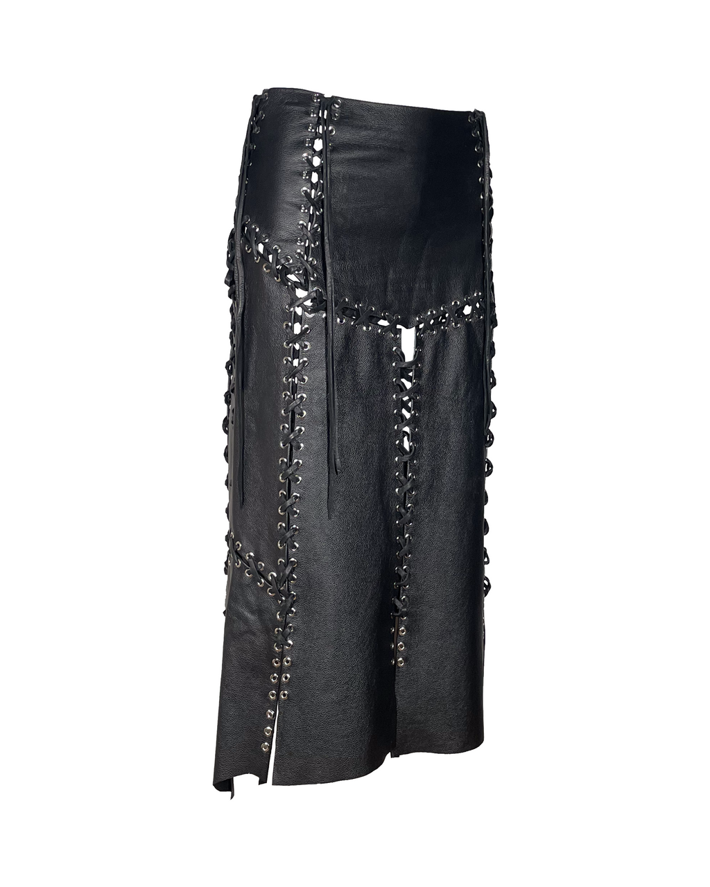 Lace-up Maxi Skirt
