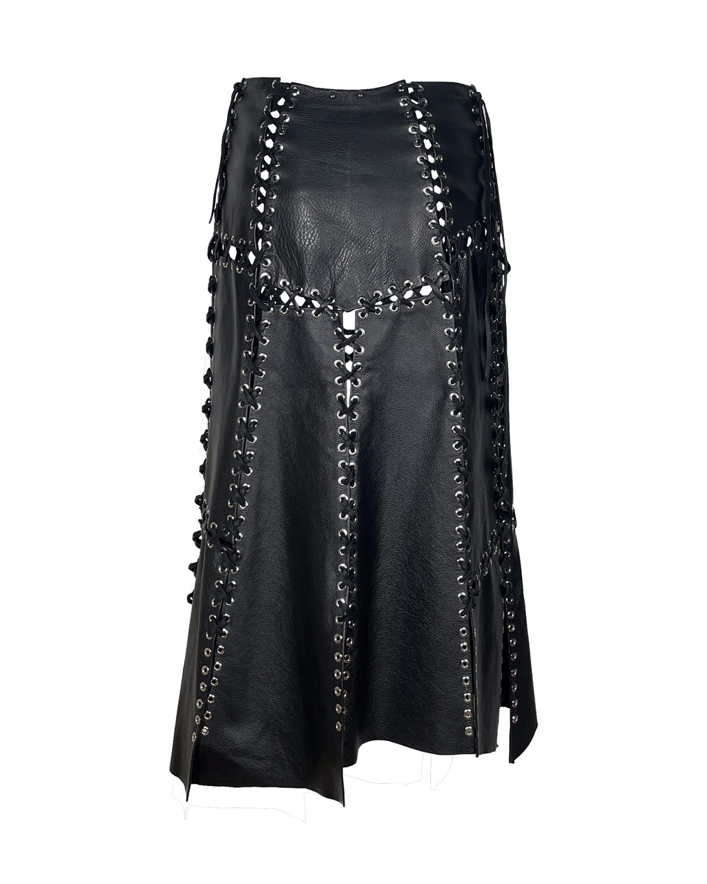 Lace-up Maxi Skirt