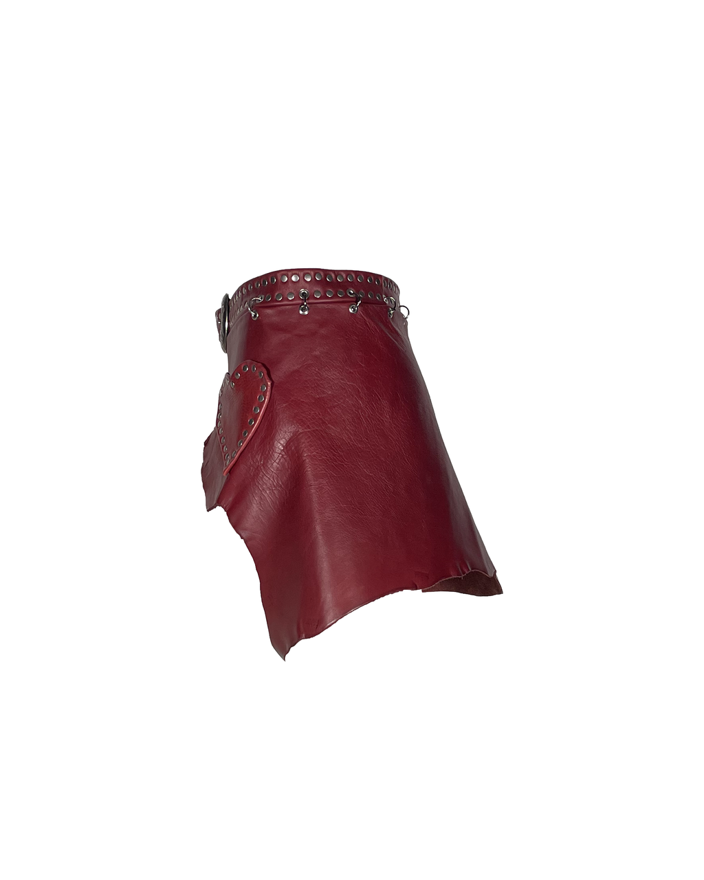Open-Front Belted Heart Mini