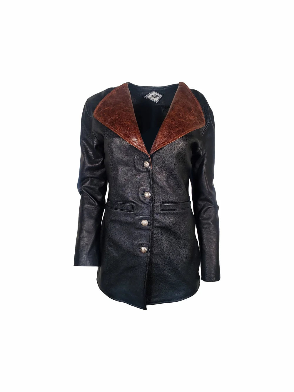Jim Morrison Inspired Mid Length Leather Jacket