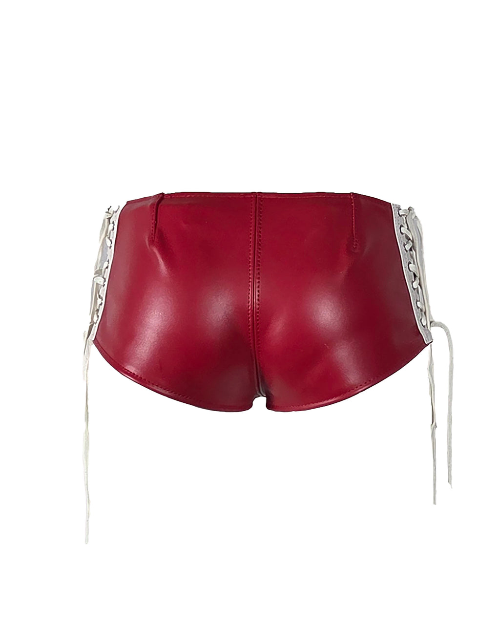 "Racer Girl" Two Tone Leather Hot Pants