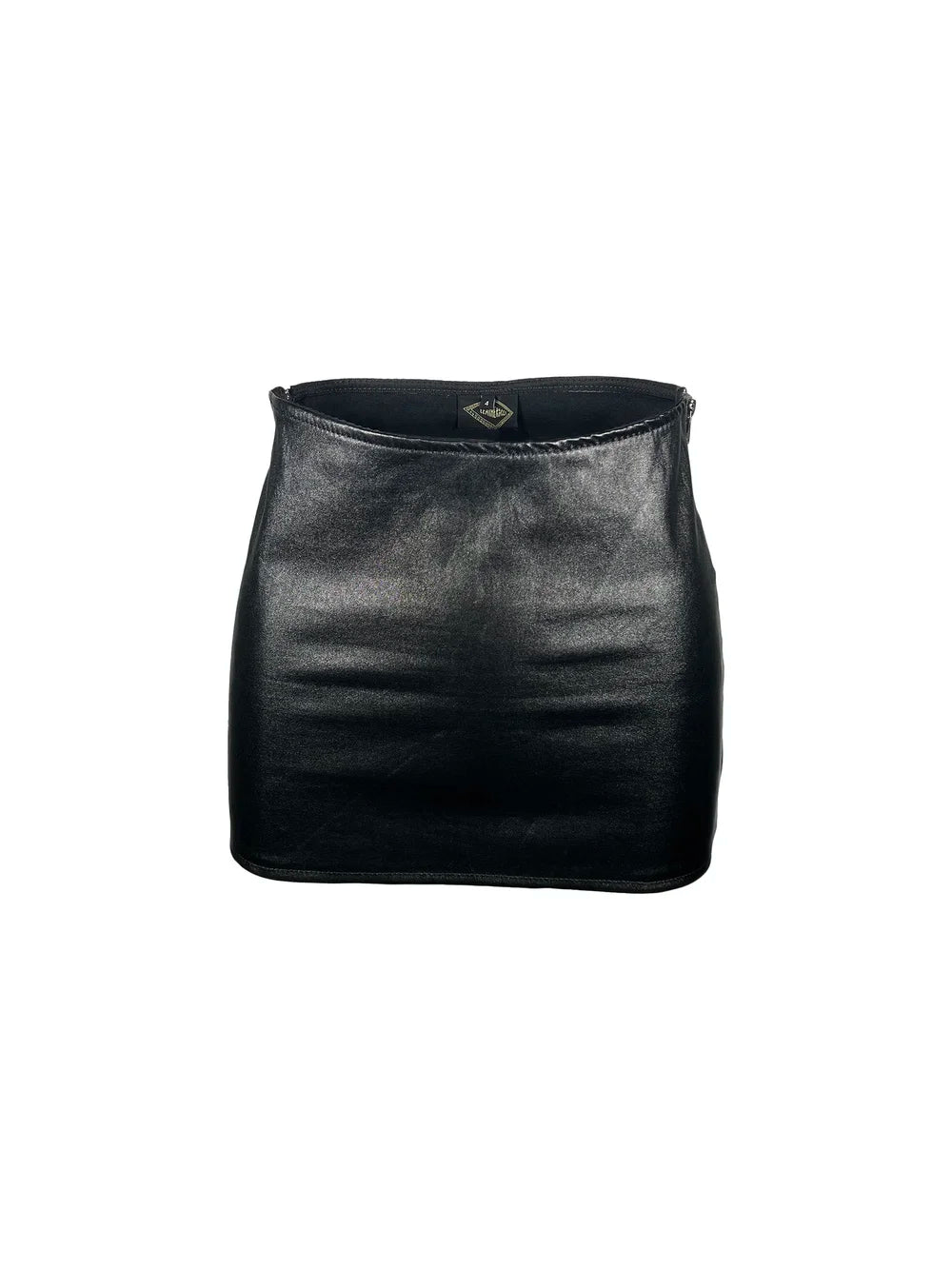 Side Zip Leather Mini