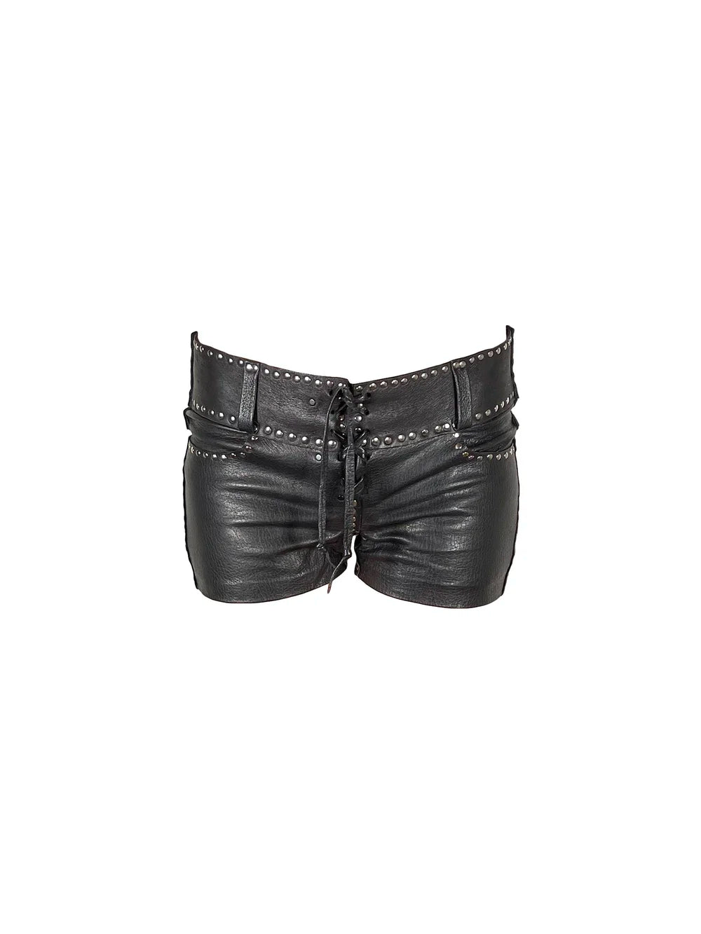 Black Leather Rock n Roll Hot Pants