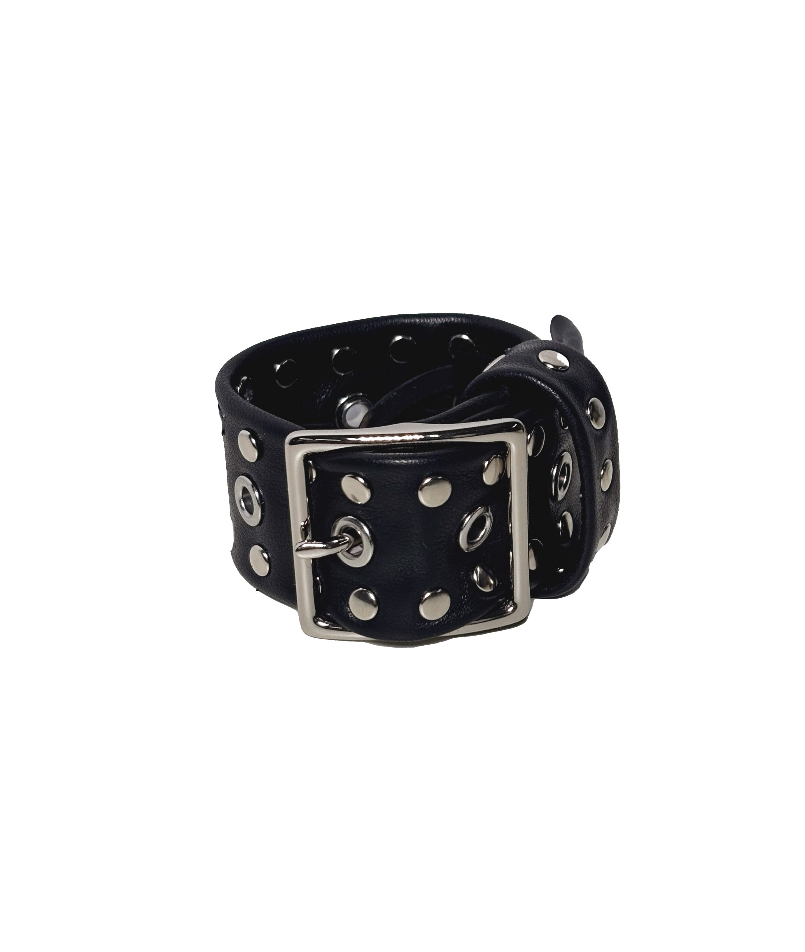 Buckle cuff leather bracelet