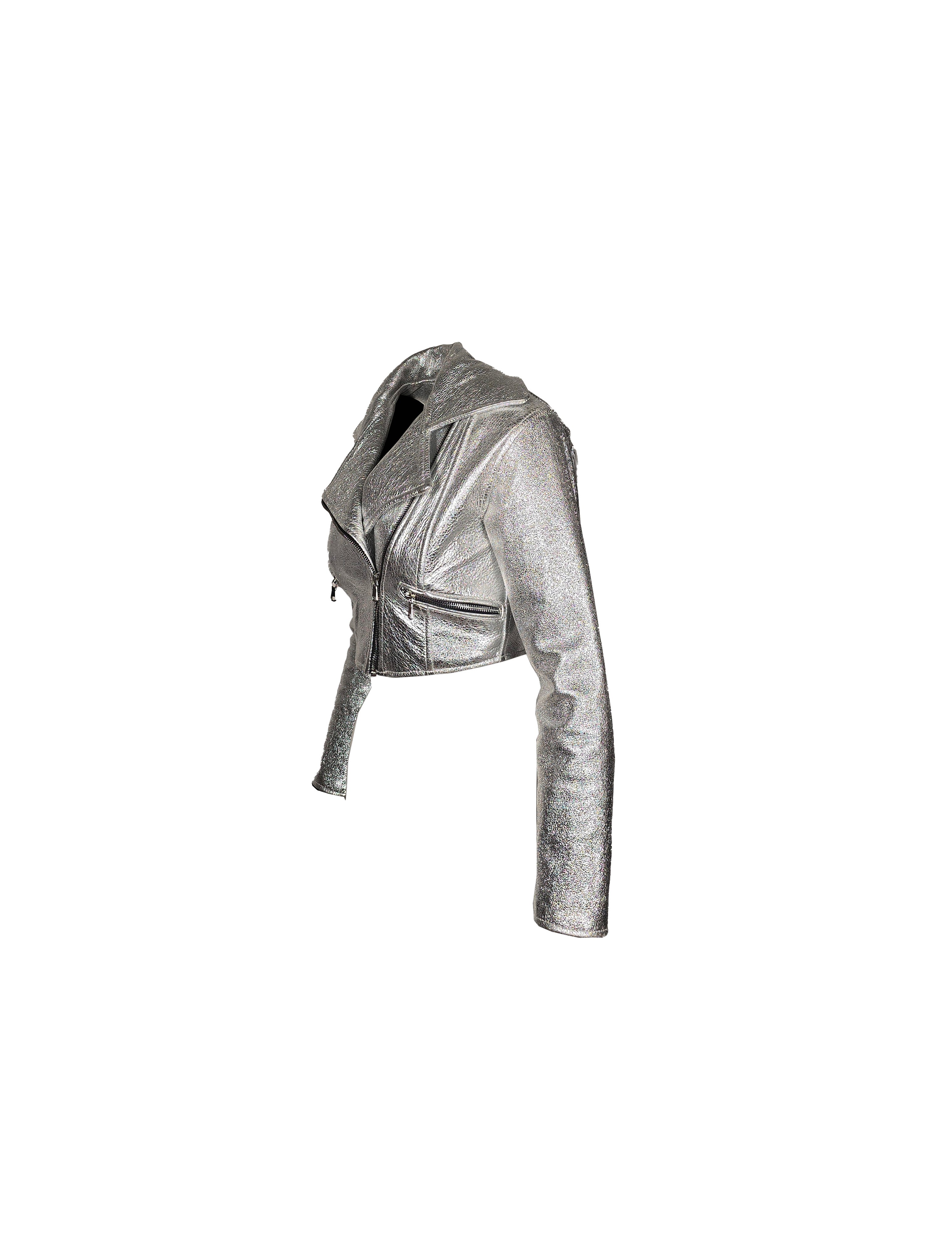 Crop Fringe Moto Jacket