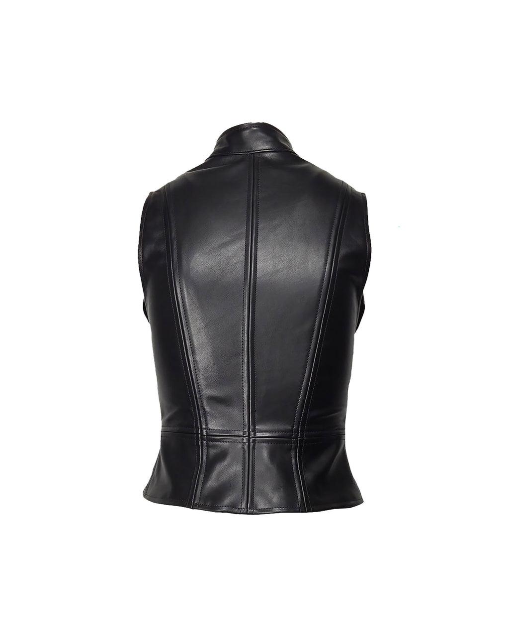 The "Loni" Zip Front Leather Top/Vest