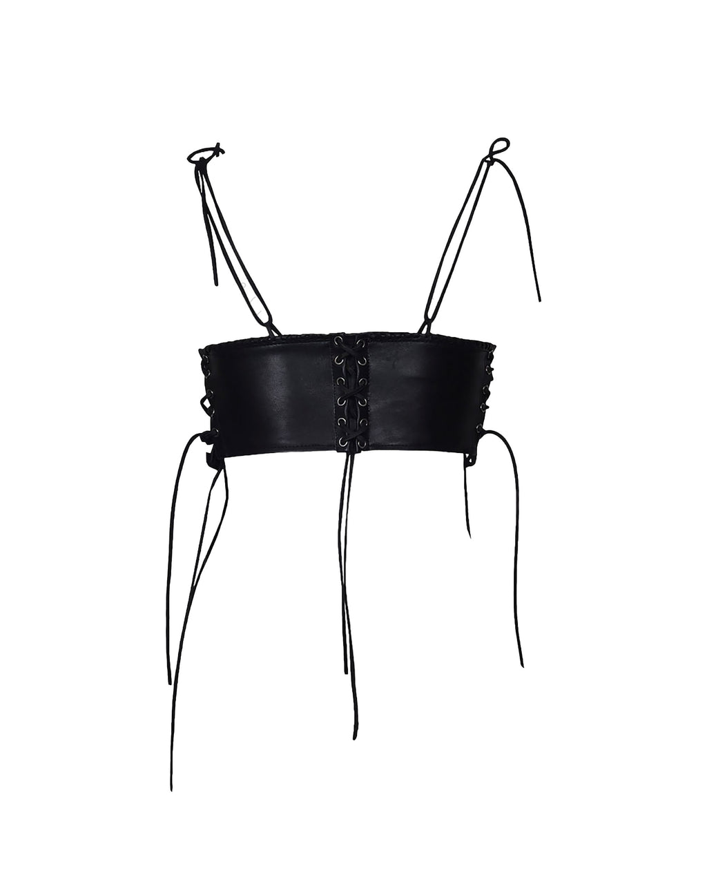 The "Harley" Buckle Front Leather Crop
