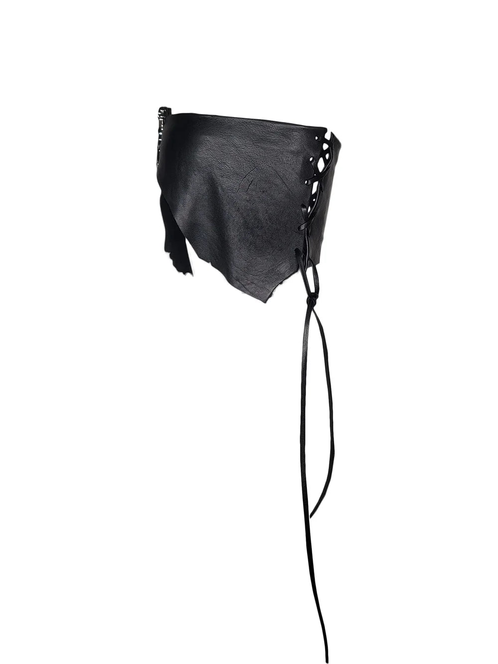 Black Leather Gun Top