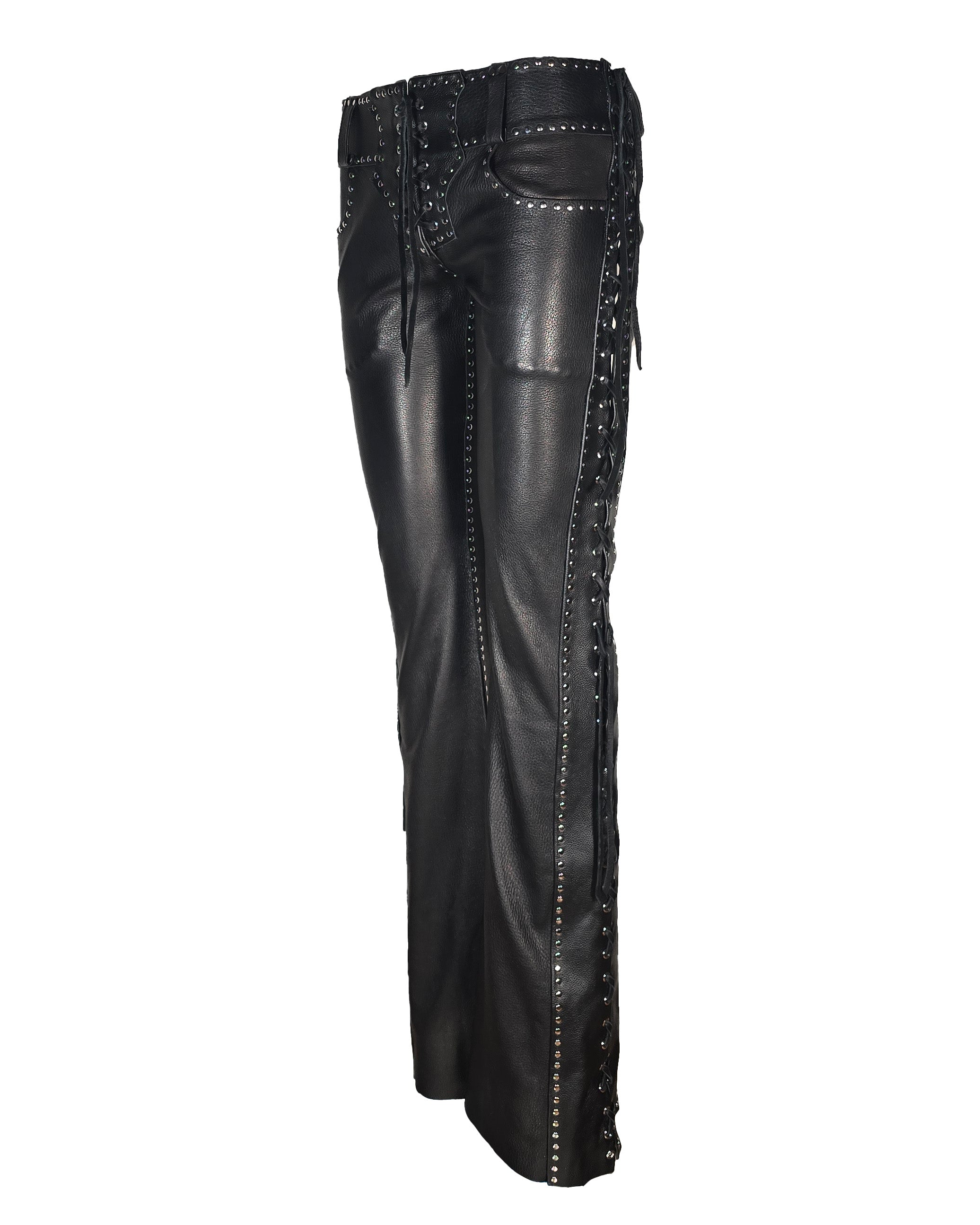Hand Constructed Riveted Flare Pants