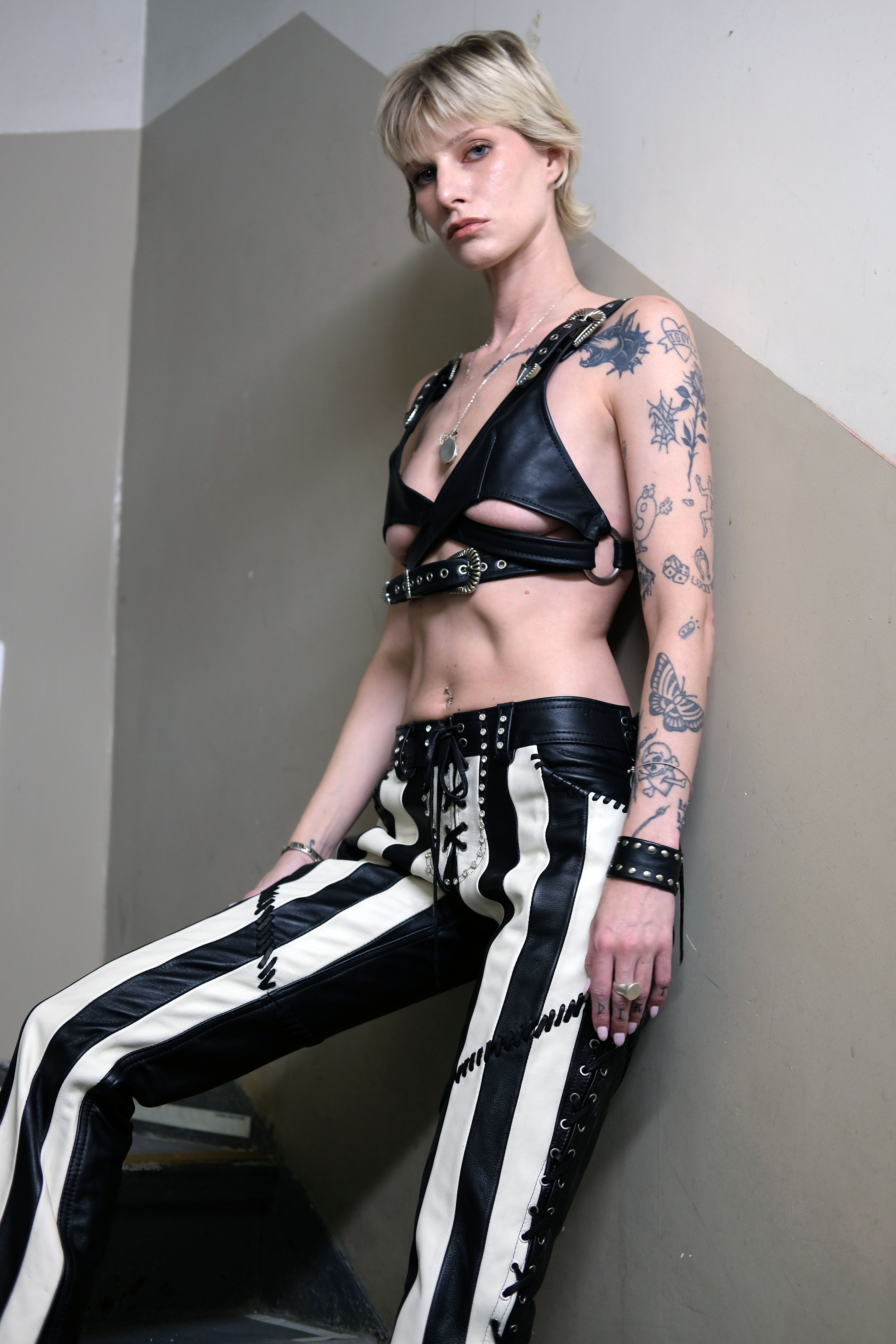 The "Lolita" Western Bondage Leather Bralette