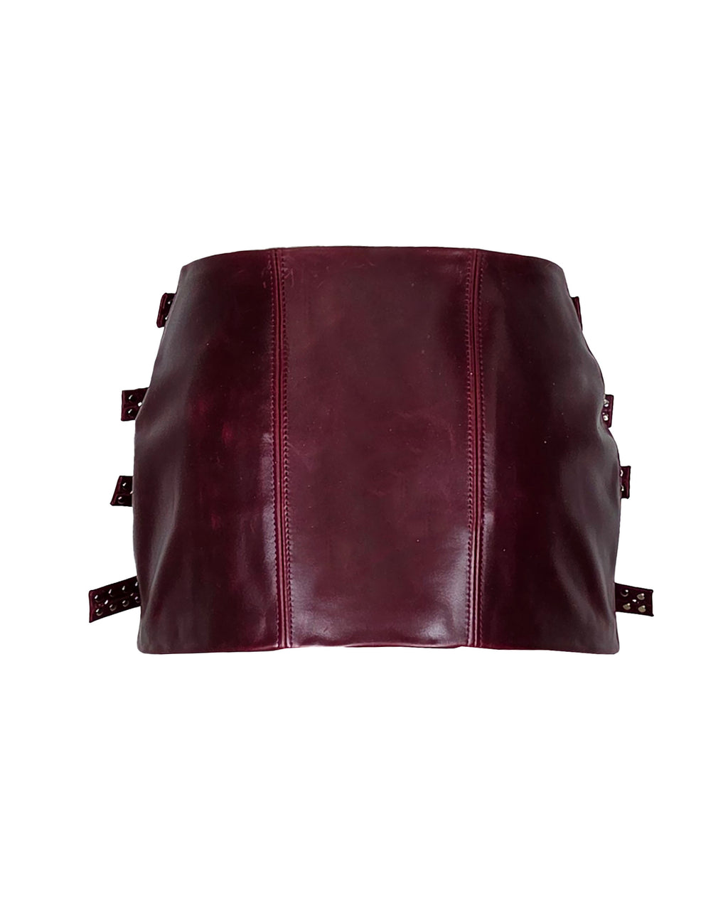 The "Restrain Me" Leather Buckle Skirt