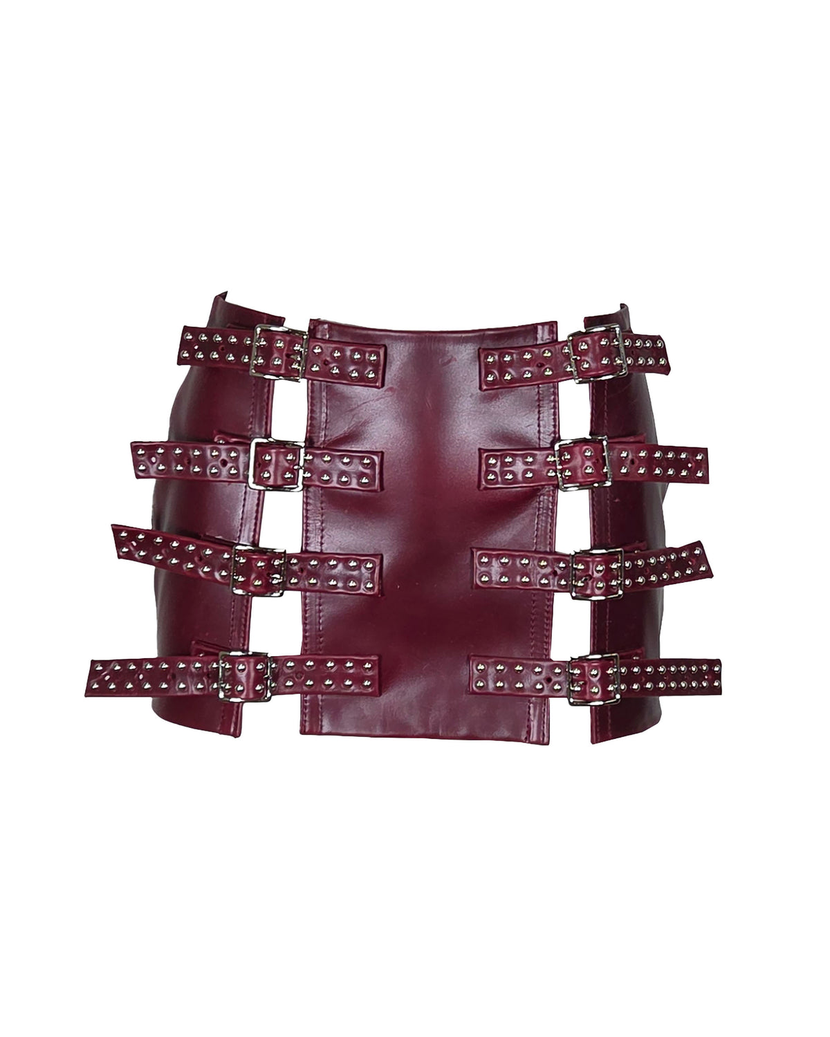 The "Restrain Me" Leather Buckle Skirt