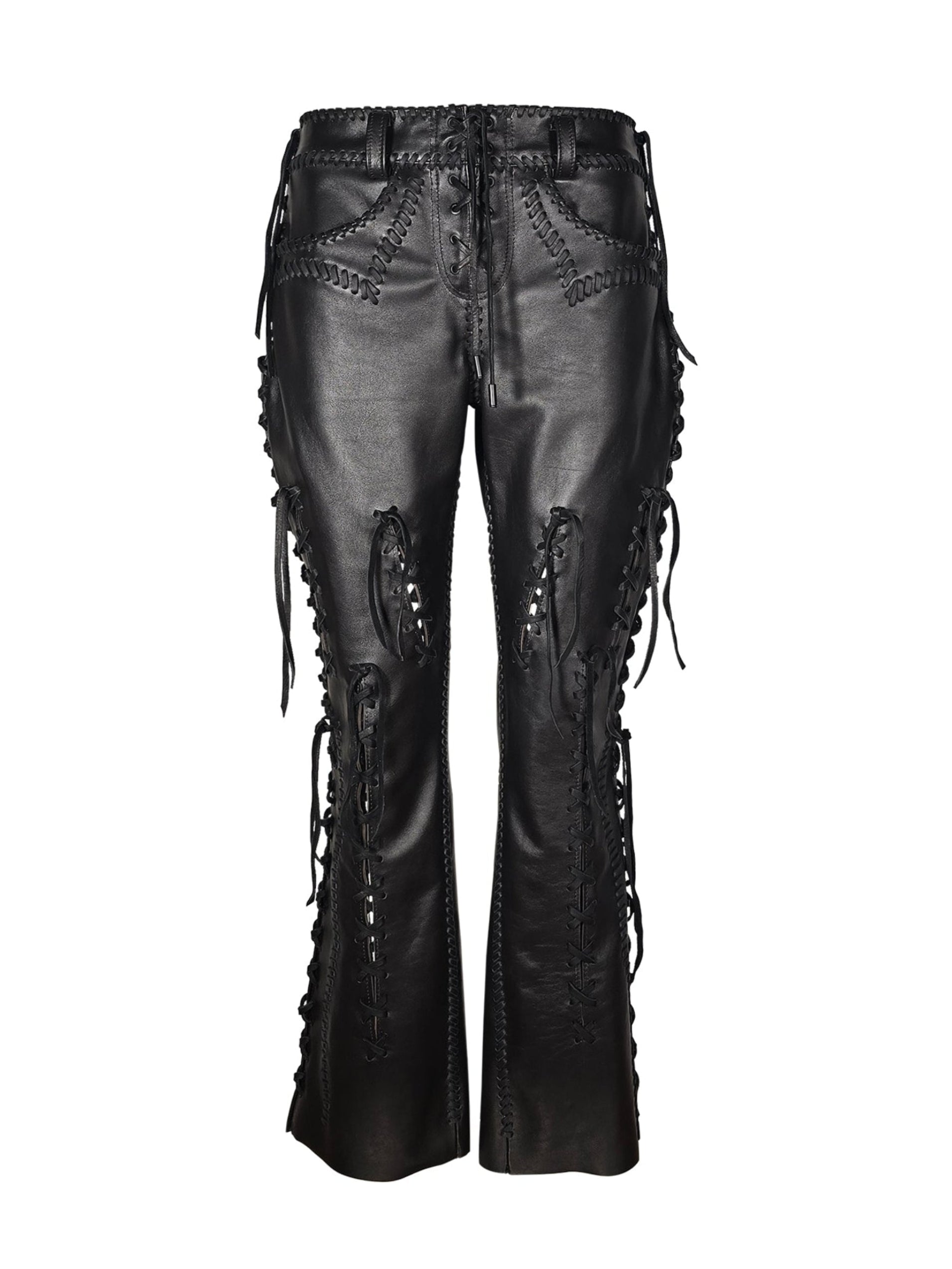 The "Rory" Whipstitched Leather Western Pant