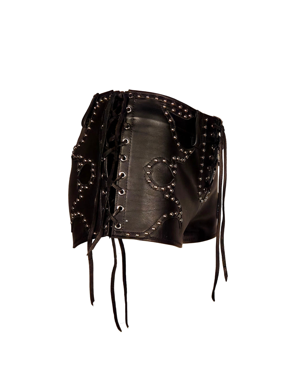 The "Salvadore" Lace-up Embellished Hot Pants