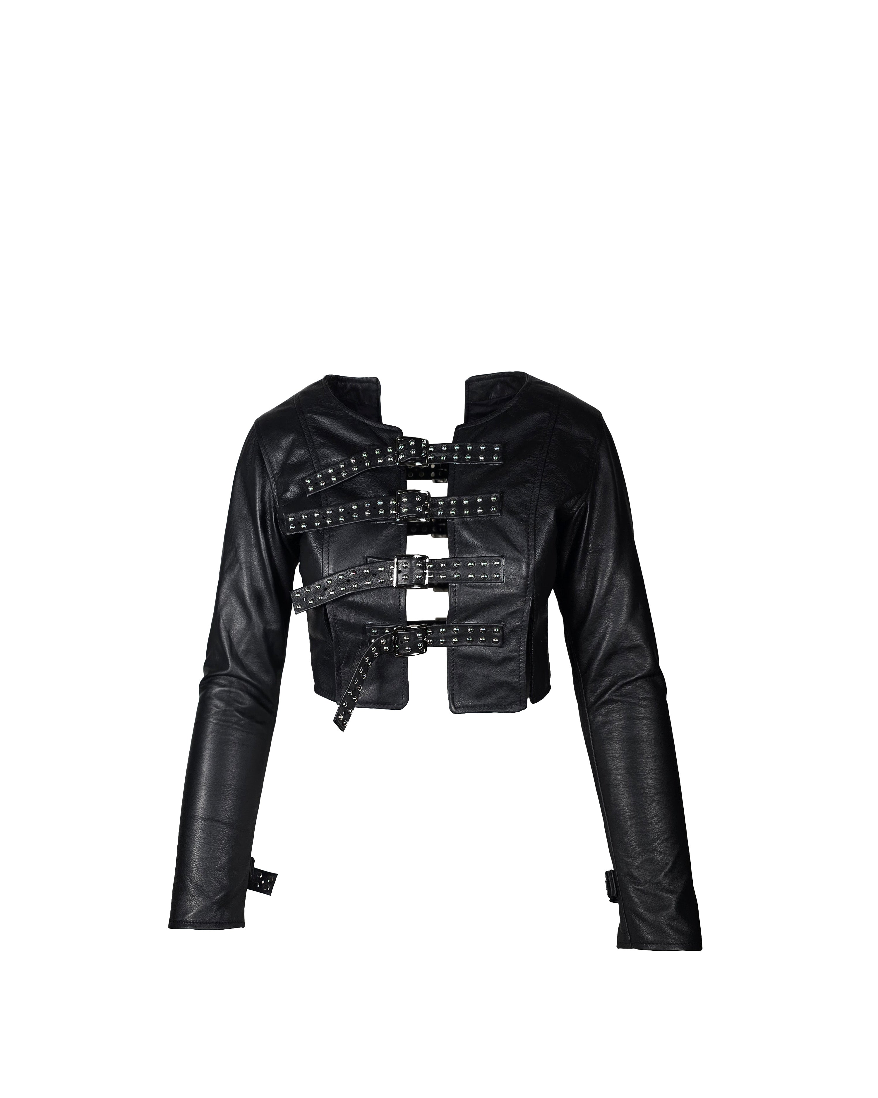 Leather Crop "Straight-jacket"