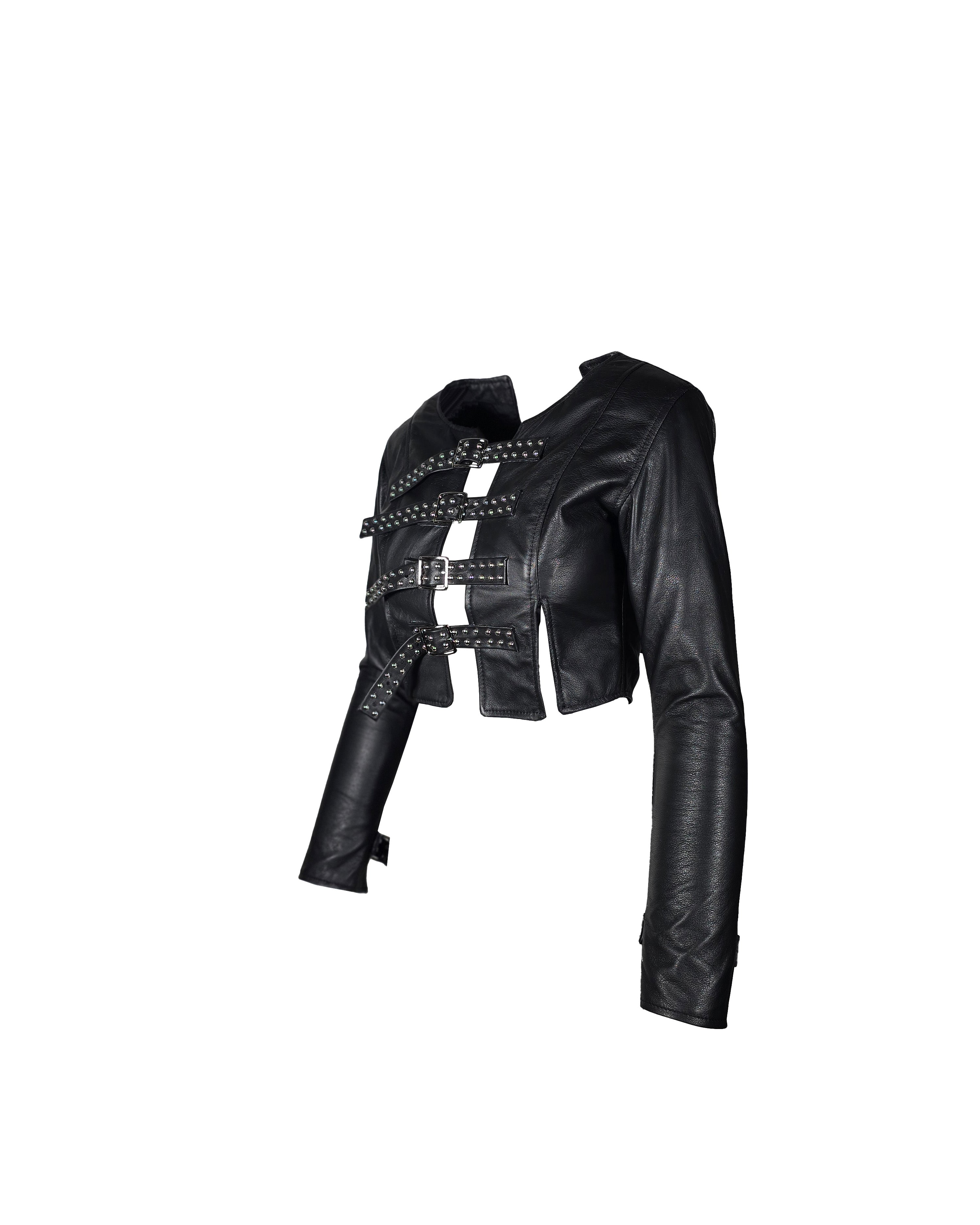 Leather Crop "Straight-jacket"