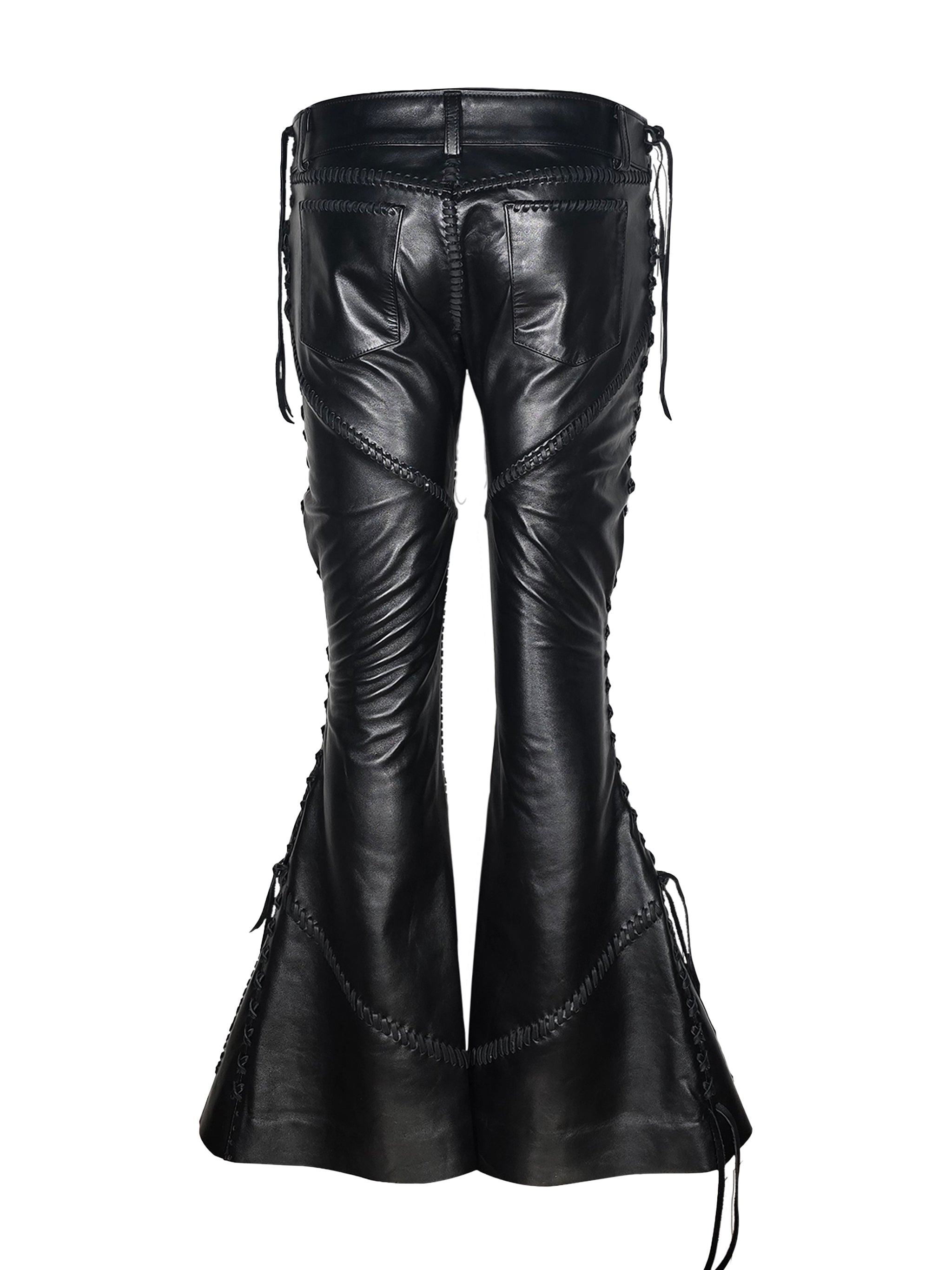 The "Keith" Leather Flare Pant