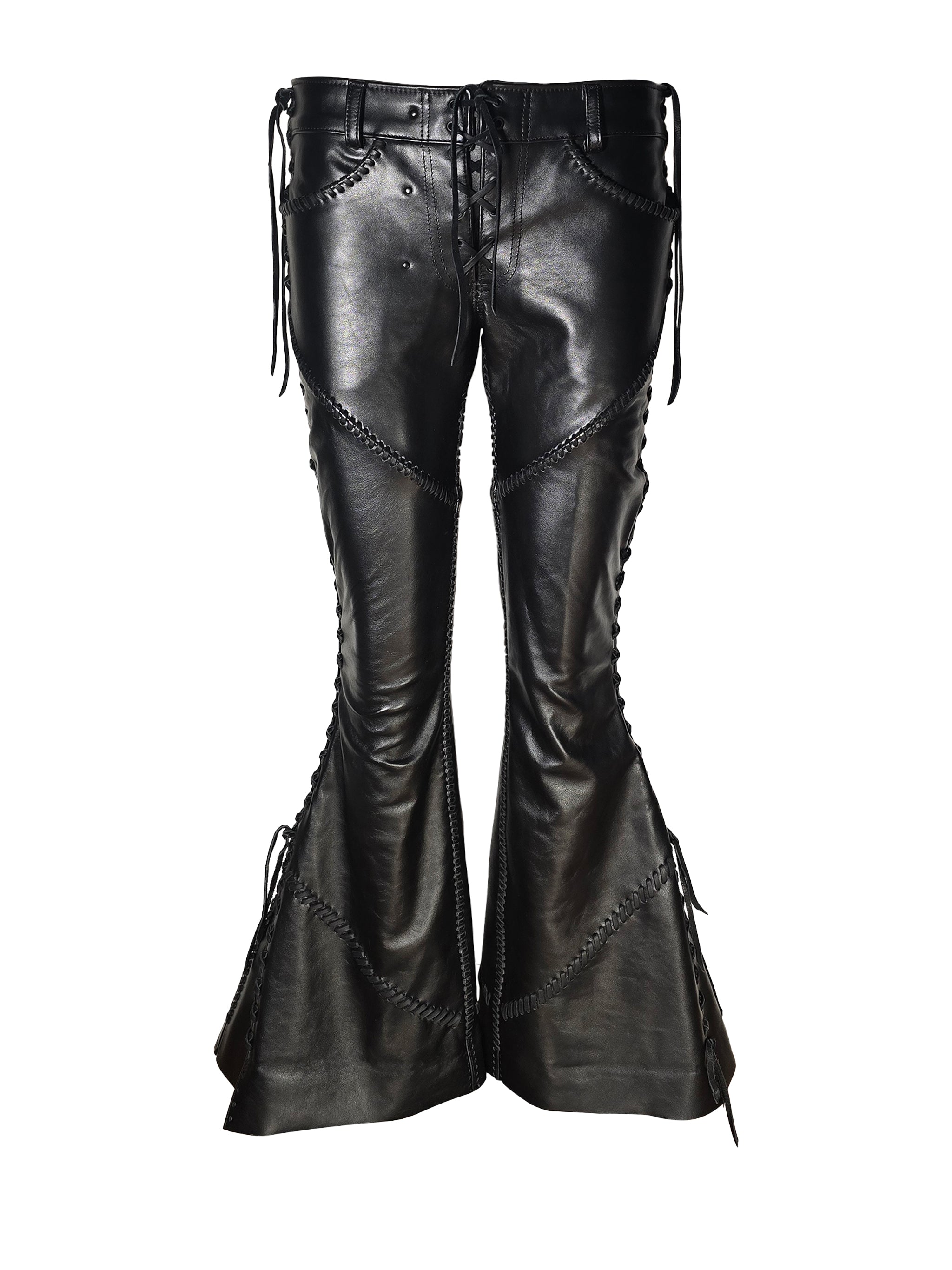 The "Keith" Leather Flare Pant