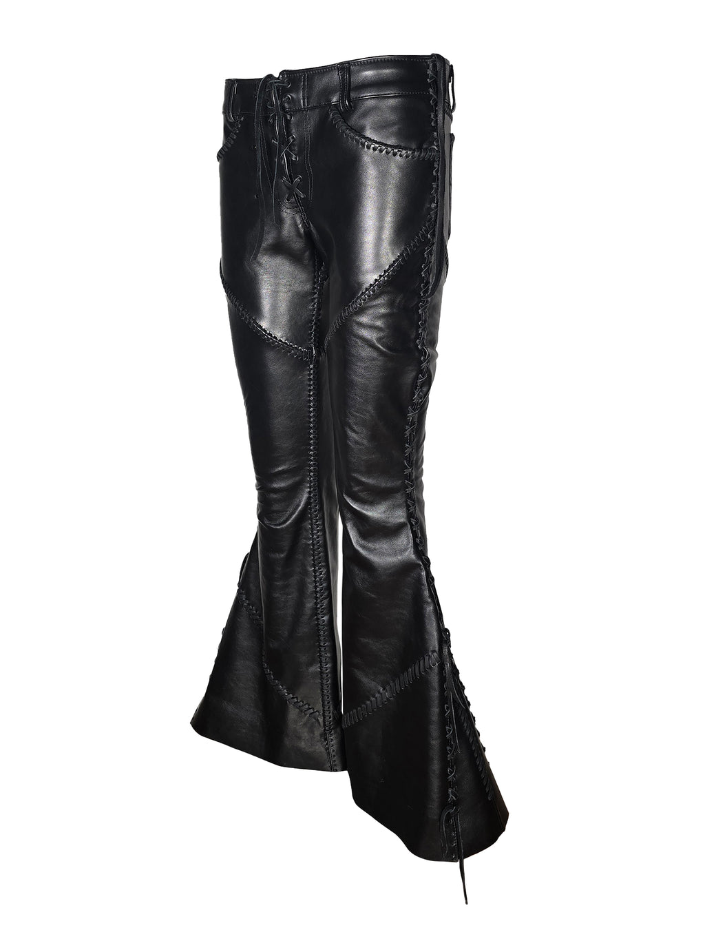 The "Keith" Leather Flare Pant