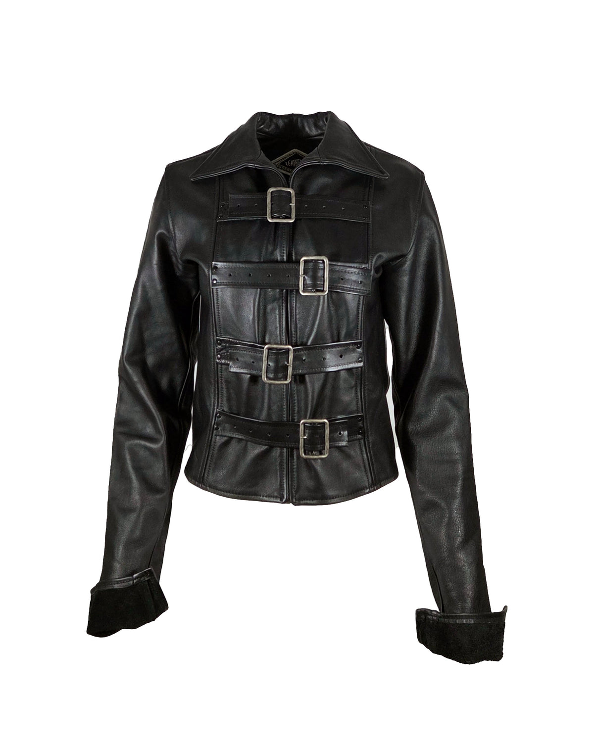 The "Edward" Front Buckle Leather Shirt/Jacket
