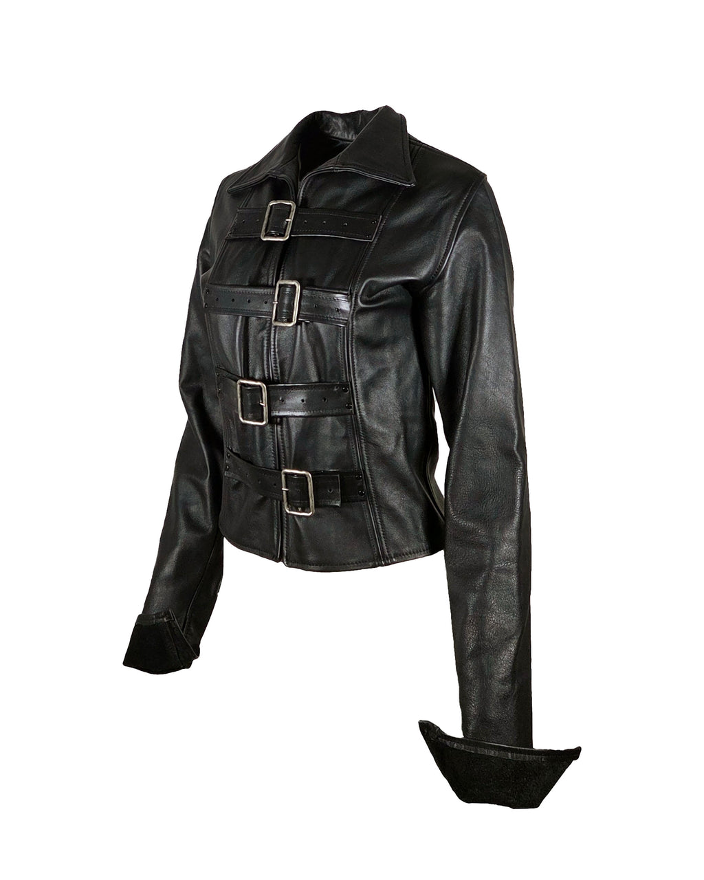 The "Edward" Front Buckle Leather Shirt/Jacket