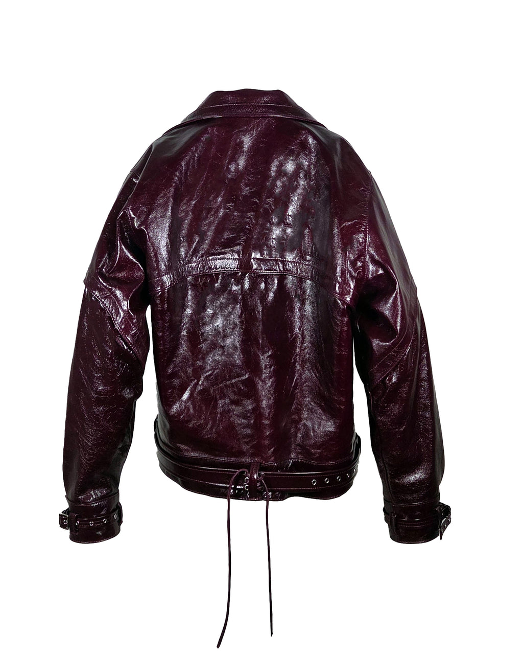 The "Nelson" 80s Style Leather Bomber