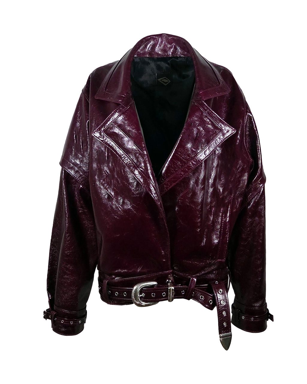 The "Nelson" 80s Style Leather Bomber