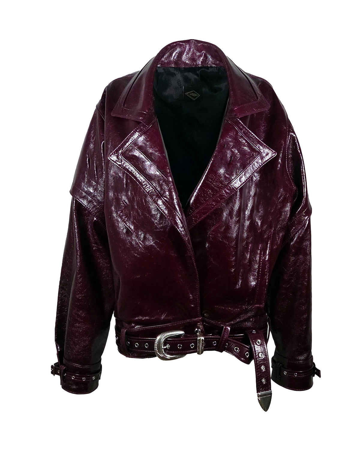 The "Nelson" 80s Style Leather Bomber