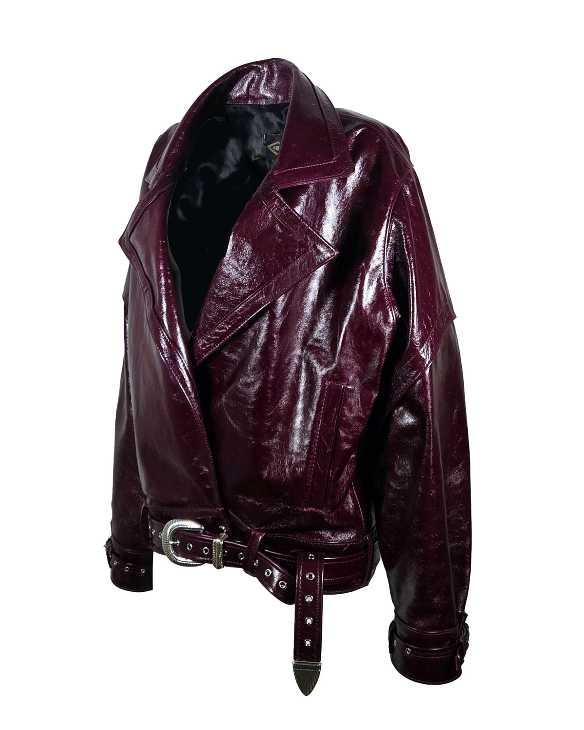 The "Nelson" 80s Style Leather Bomber